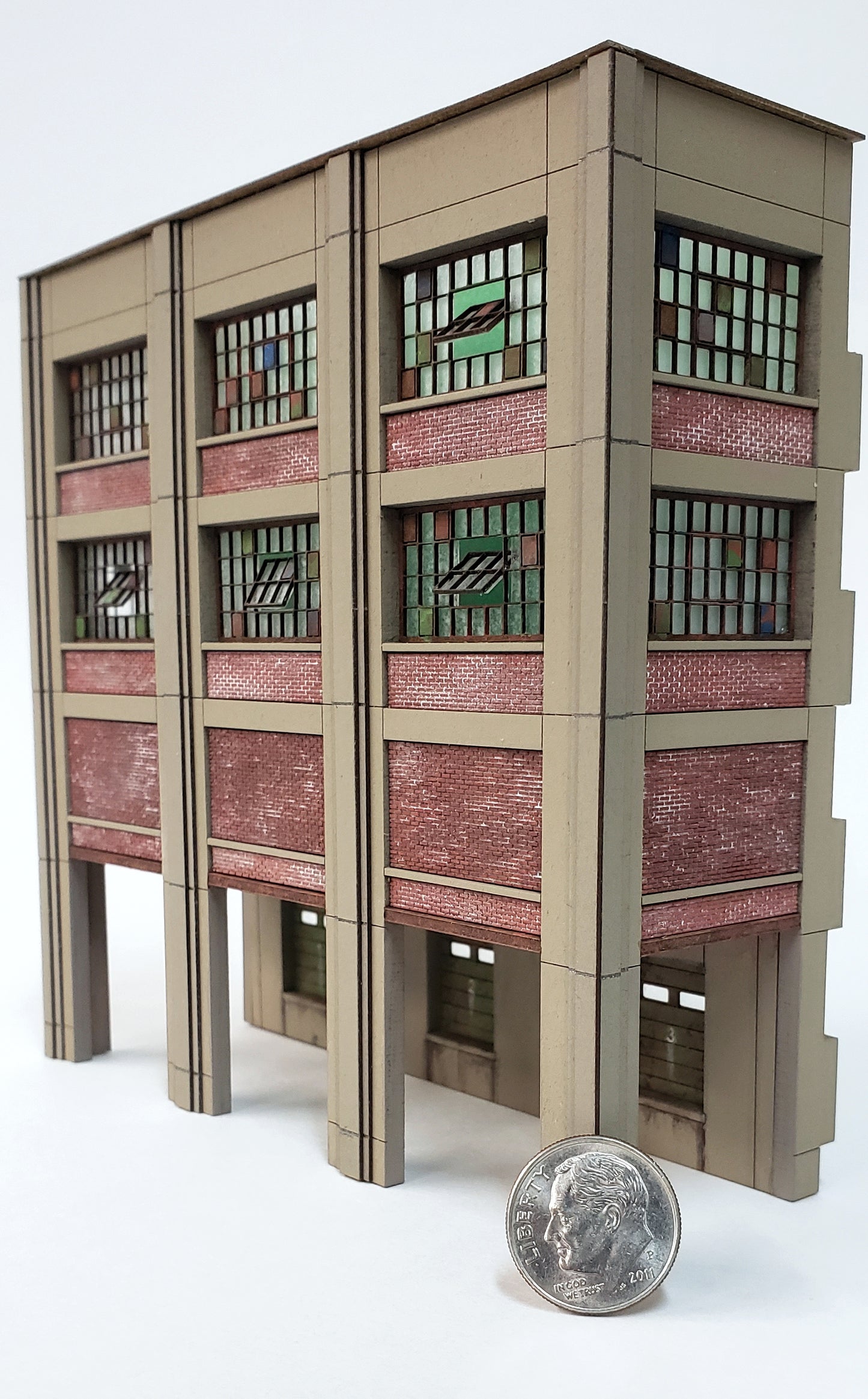 N Scale Industrial Wall Module - Rail / Truck Loading Dock Assembly - ITLA