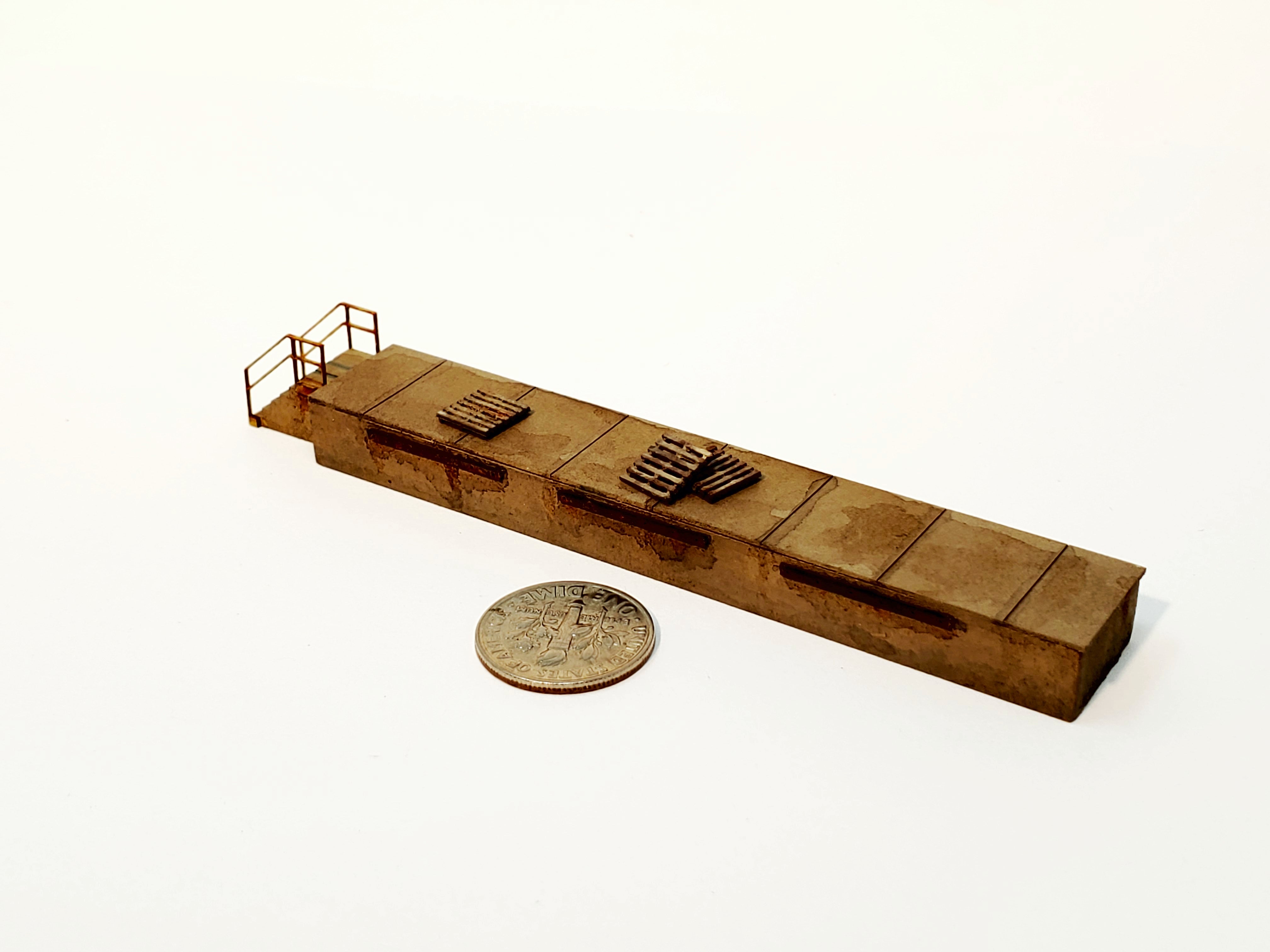 N Scale "Concrete" or "Stone" Loading Dock - ITLA