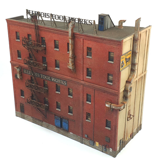 HO Building "D" Bundle Kit - Wedge Shaped Background Structure - ITLA