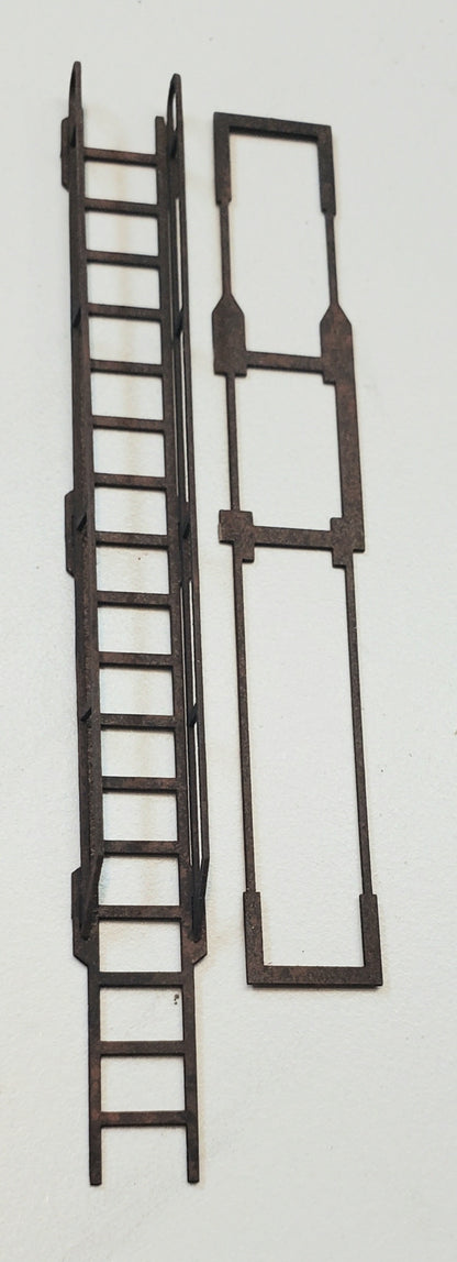 O5004 - O Scale Fire Escapes - Set of 3 with Ladders, Roof & Ground access - ITLA