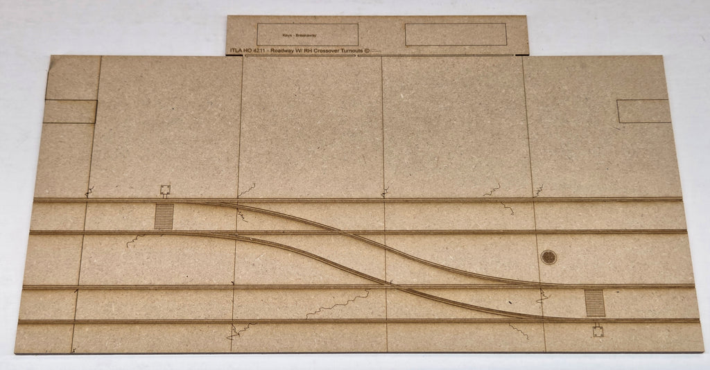 HO4211 - Street Display Base w/RH Crossover Turnouts - ITLA