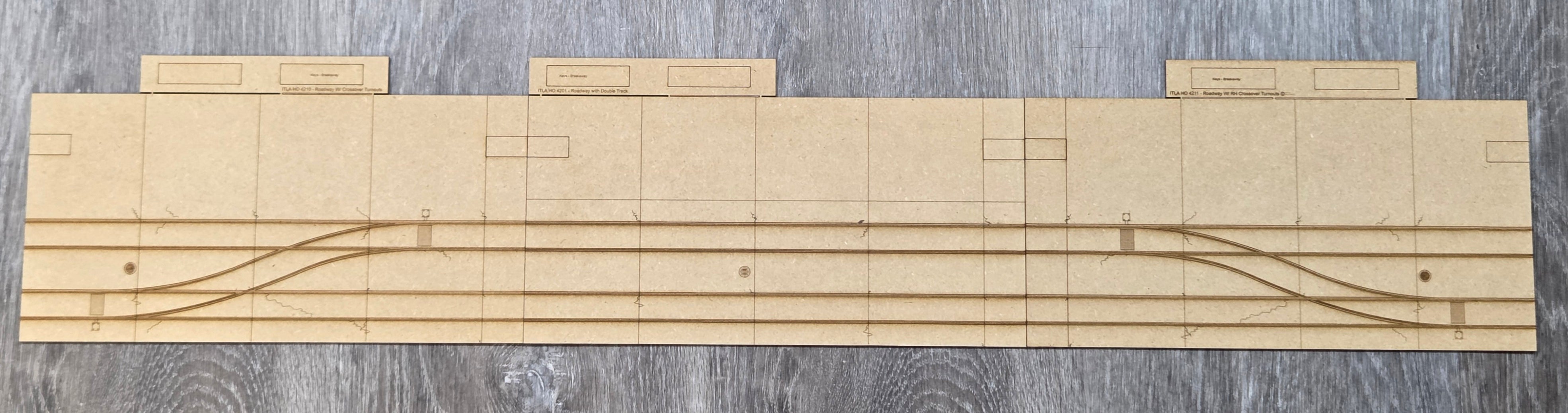 HO4210 - Street Display Base w/LH Crossover Turnouts - ITLA