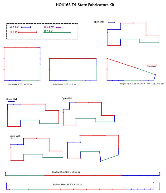 HO TriState Fabricators Kit Shipping for FREE (in N. America only