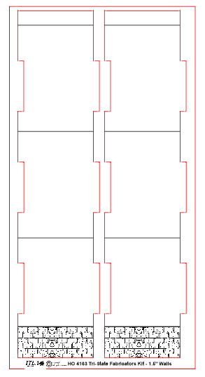 1.5" Wide - HO4163 "Tri-State Fabricators" Wall Panel Kit - One Pair - ITLA