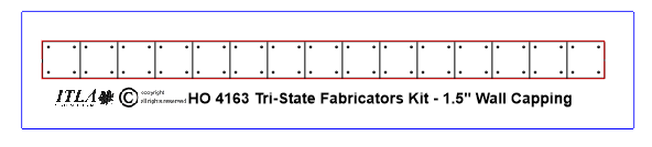1.5" Wide - HO4163 "Tri-State Fabricators" Wall Panel Kit - One Pair - ITLA