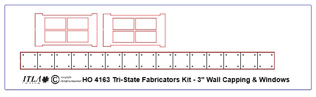 3" Wide - HO4163 "Tri-State Fabricators" Wall Panel Kit - ITLA