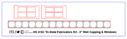 3" Wide - HO4163 "Tri-State Fabricators" Wall Panel Kit - ITLA