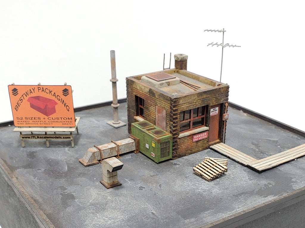 BLACK FRIDAY SPECIAL - Roof Top Mechanical Building Set - ITLA