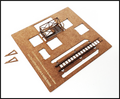 O5004 - O Scale Fire Escapes - Set of 3 with Ladders, Roof & Ground access - ITLA