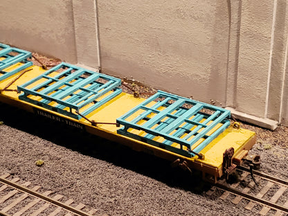 Empty Auto Frame Cradle & Deck Kit - for the Accurail 89ft ACF Flatcar - ITLA