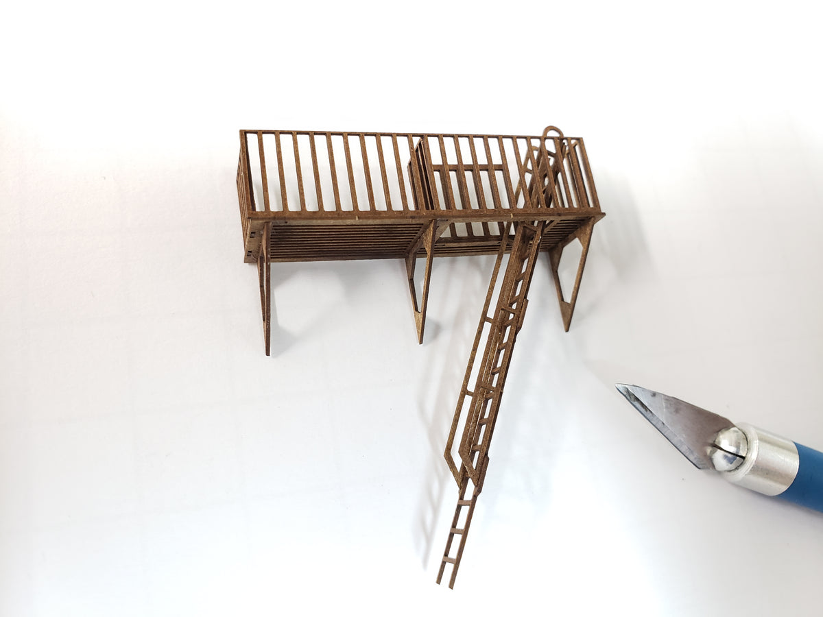 HO Fire Escapes - Set of 3 with Ladders, Roof & Ground access - ITLA