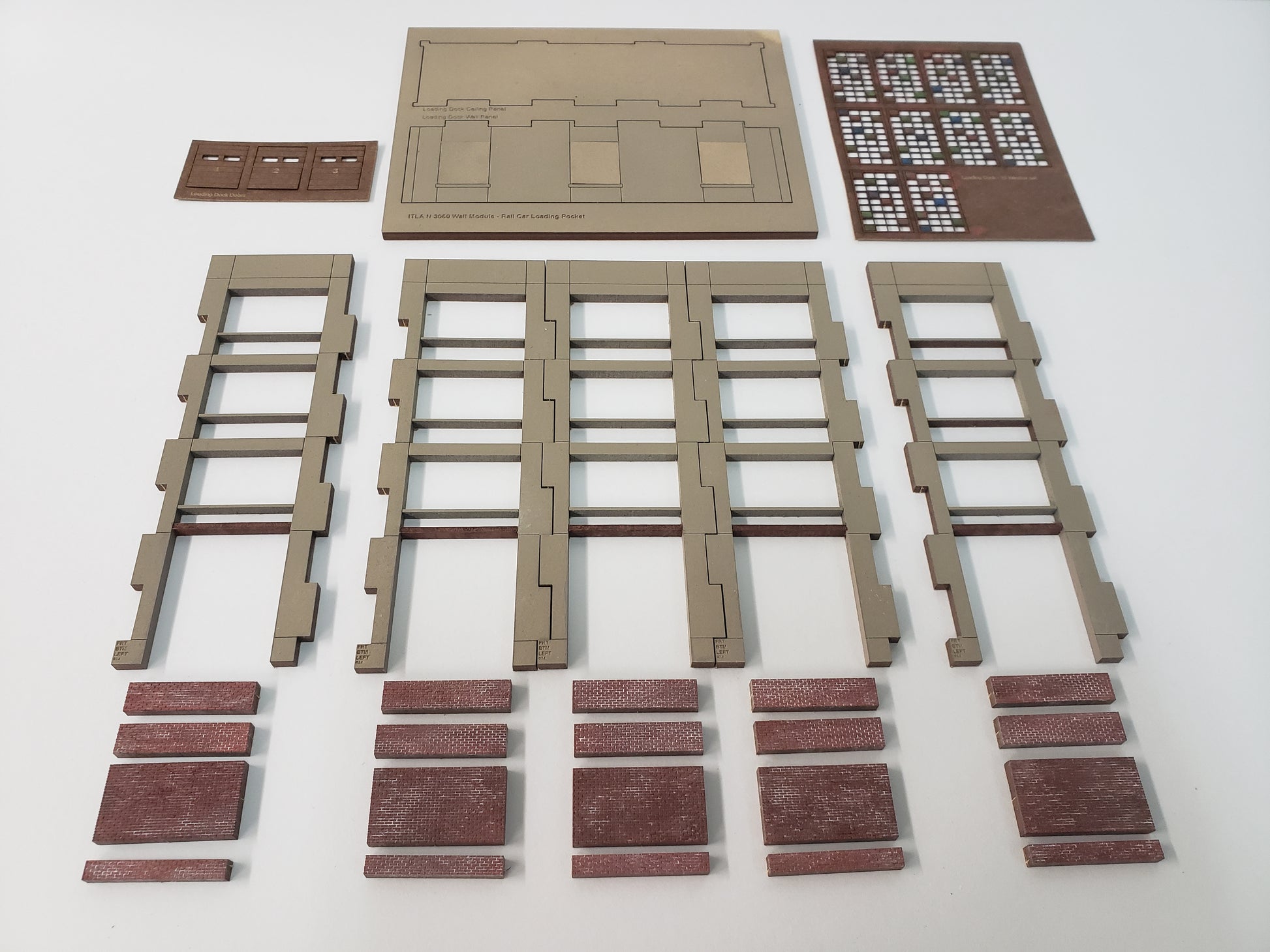 N Scale Industrial Wall Module - Rail / Truck Loading Dock Assembly - ITLA