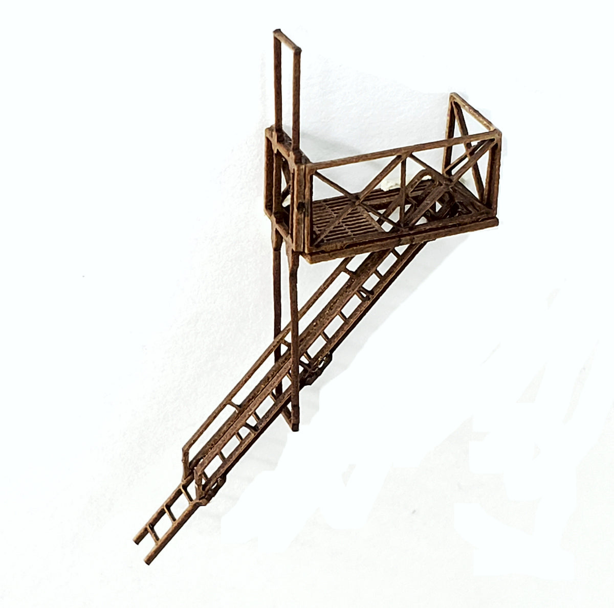 N Scale Fire Escapes - Set of 3 with Roof & Ground Access - ITLA