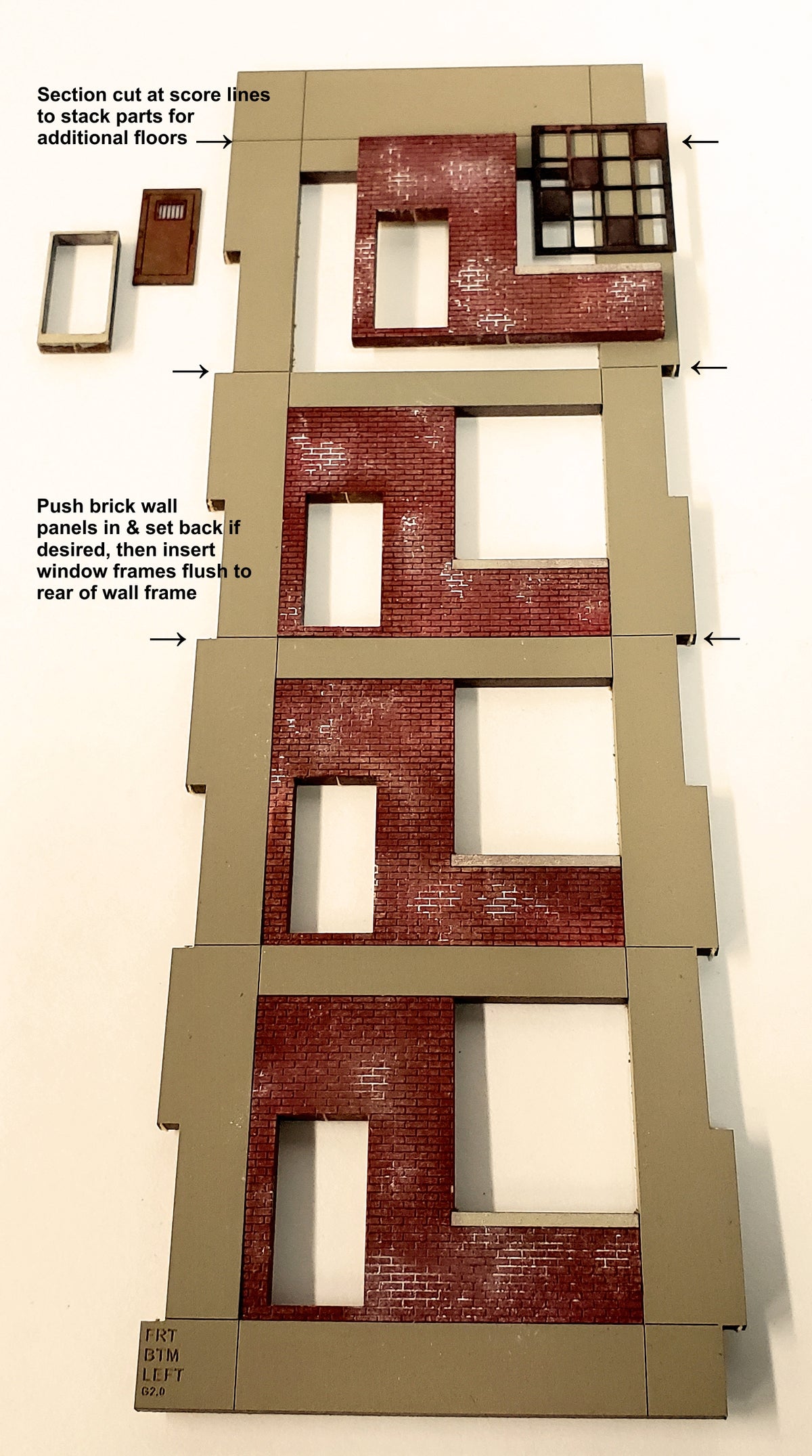 HO4056 Industrial Wall Module - Emergency Exits WITH Fire Escapes & Ground Entry Steps - ITLA