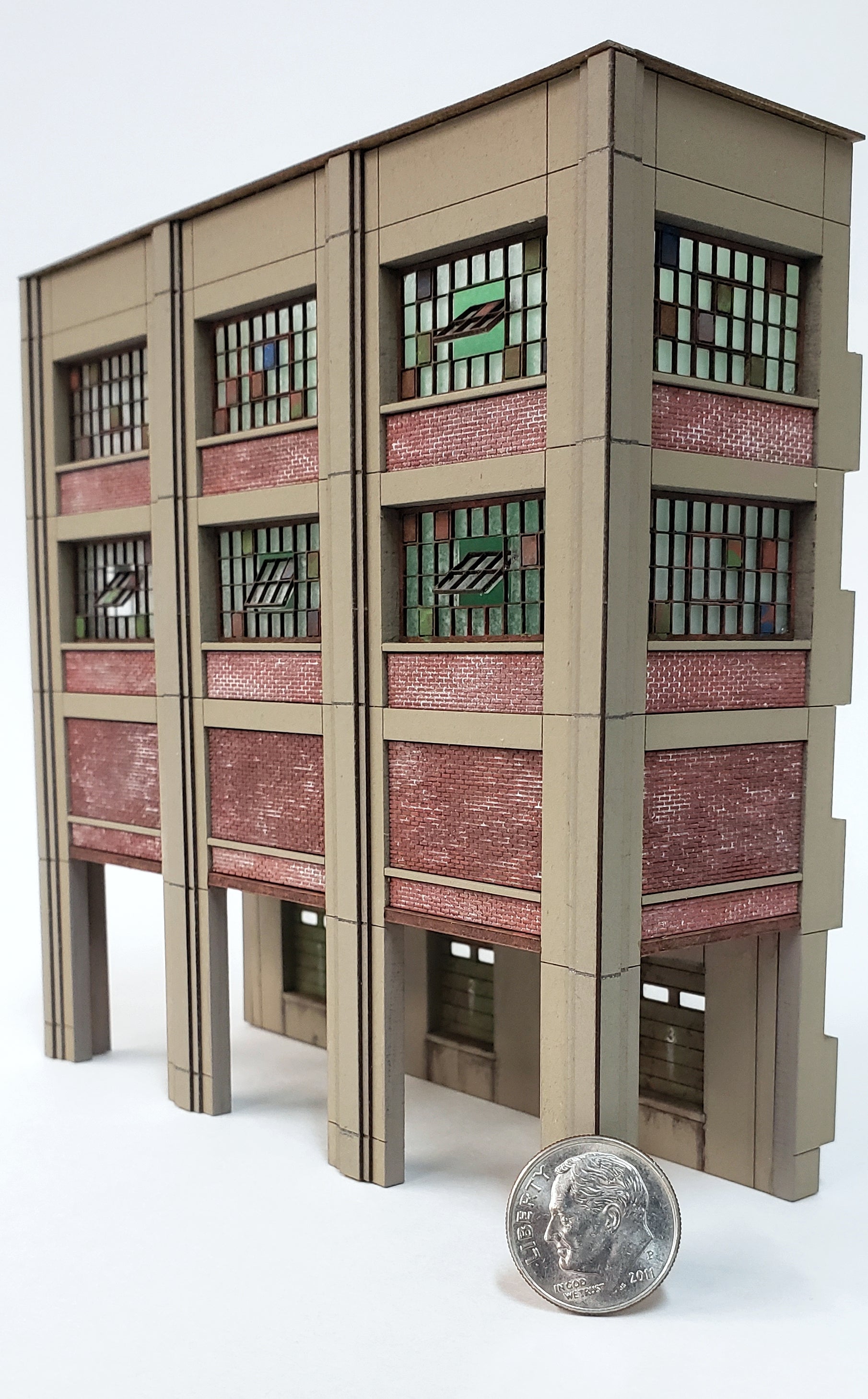 N Scale Industrial Wall Module - Rail / Truck Loading Dock Assembly - ITLA