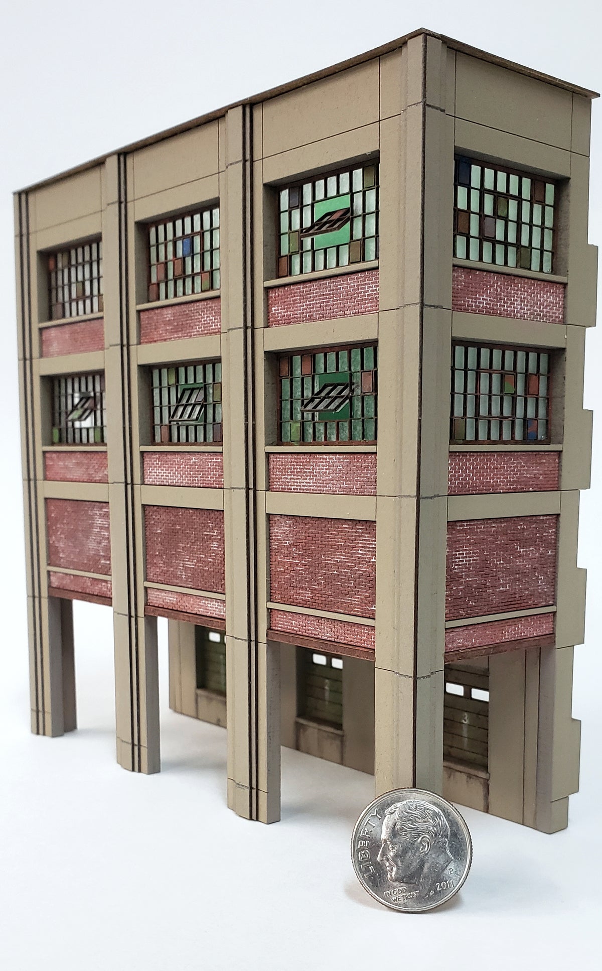 N Scale Industrial Wall Module - Rail / Truck Loading Dock Assembly - ITLA