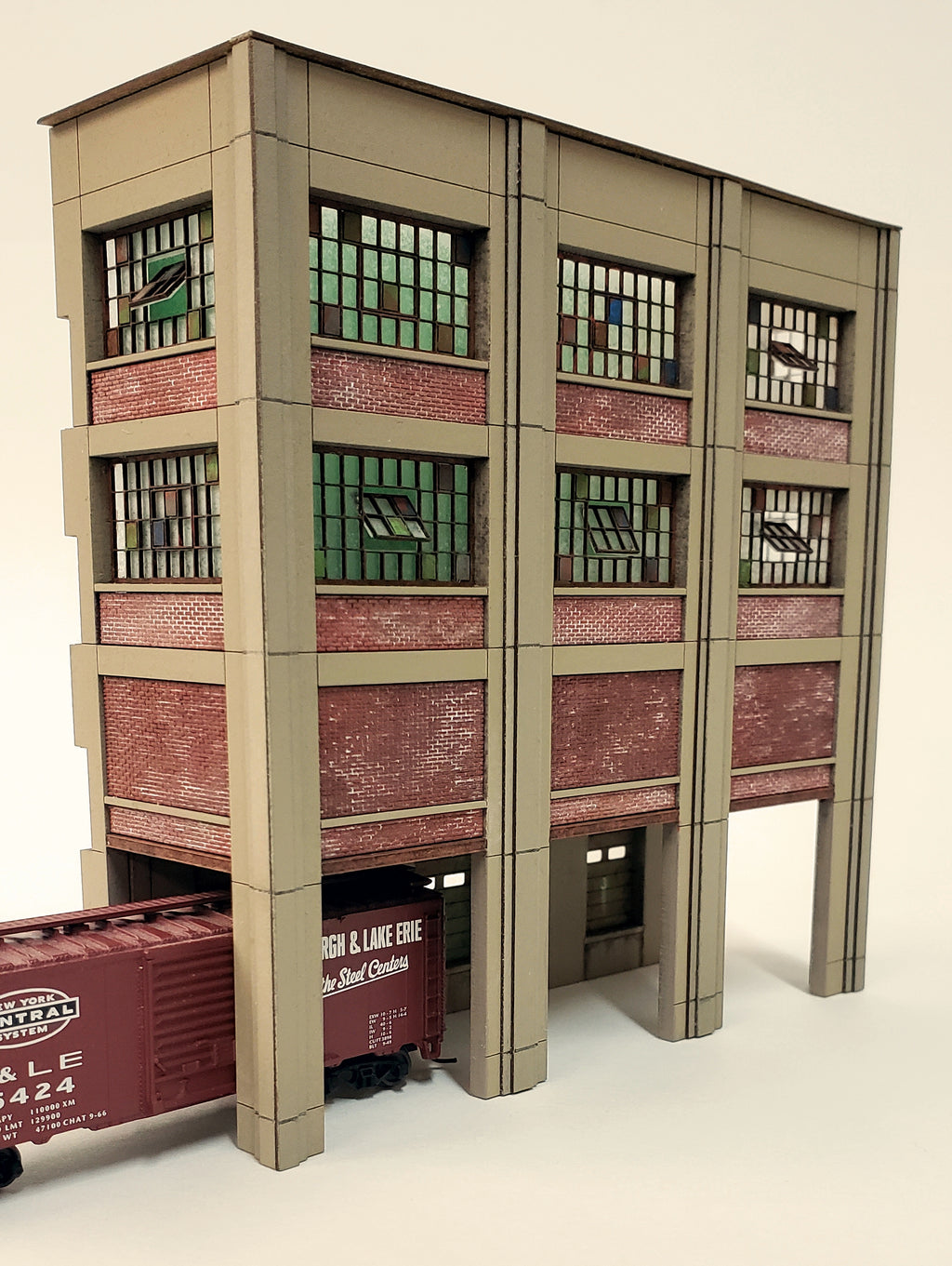 HO Scale Industrial Wall Module - Rail / Truck Loading Dock Assembly - ITLA