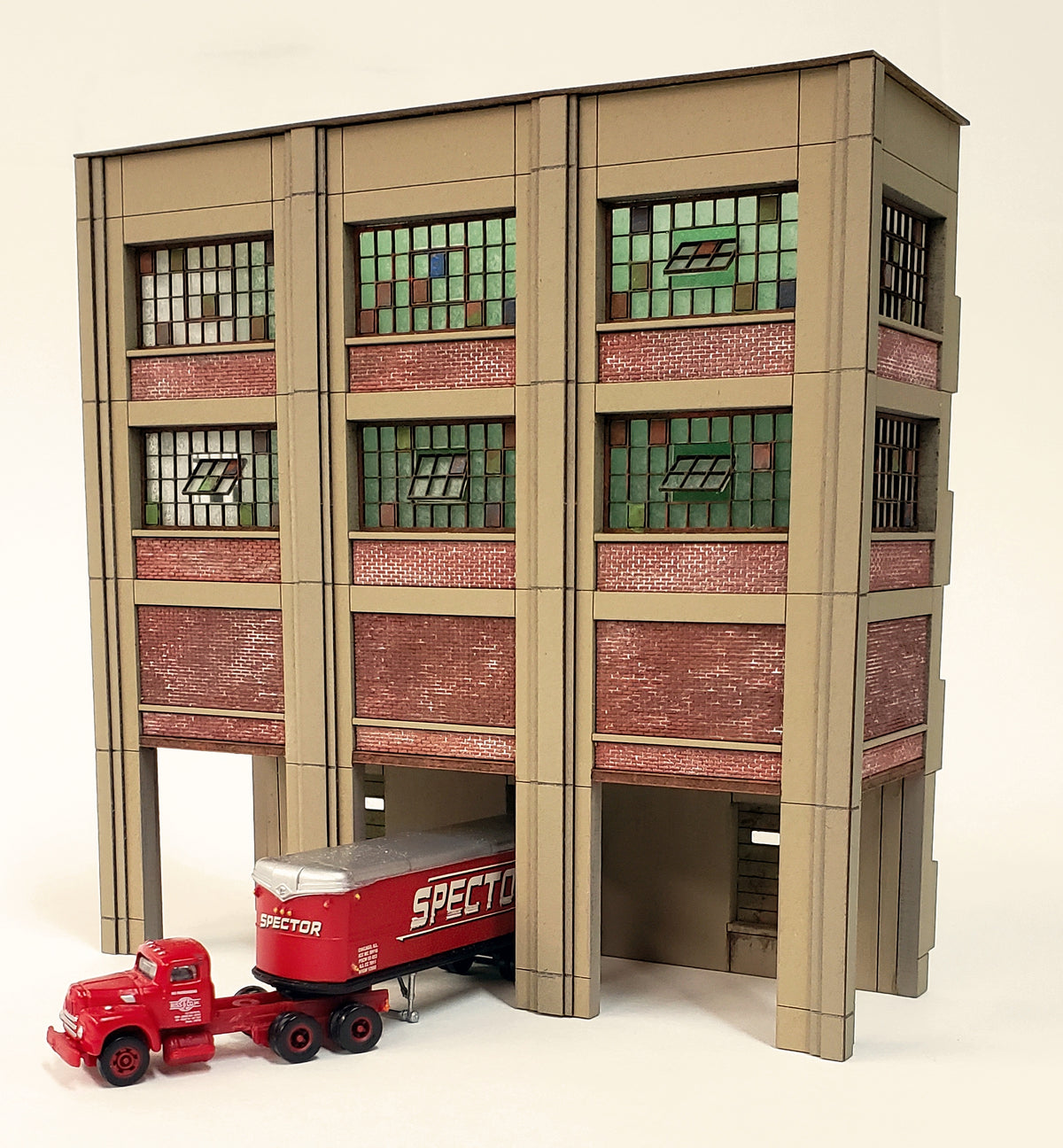 HO Scale Industrial Wall Module - Rail / Truck Loading Dock Assembly - ITLA