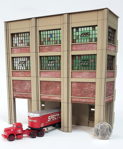 N Scale Industrial Wall Module - Rail / Truck Loading Dock Assembly - ITLA