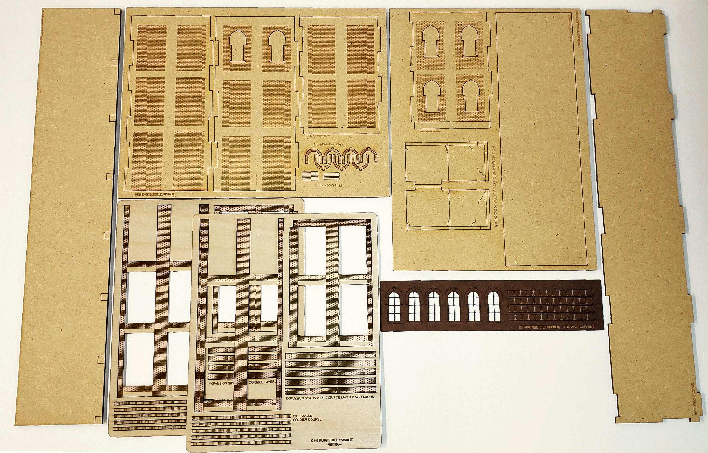 HO Scale Southside Hotel SIDE WALL EXPANSION Kit - ITLA