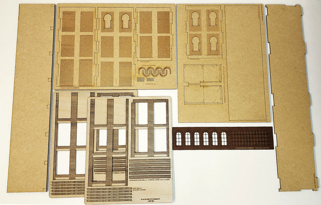 HO Scale Southside Hotel WITH Side Wall Expansion Kit – ITLA Scale ...