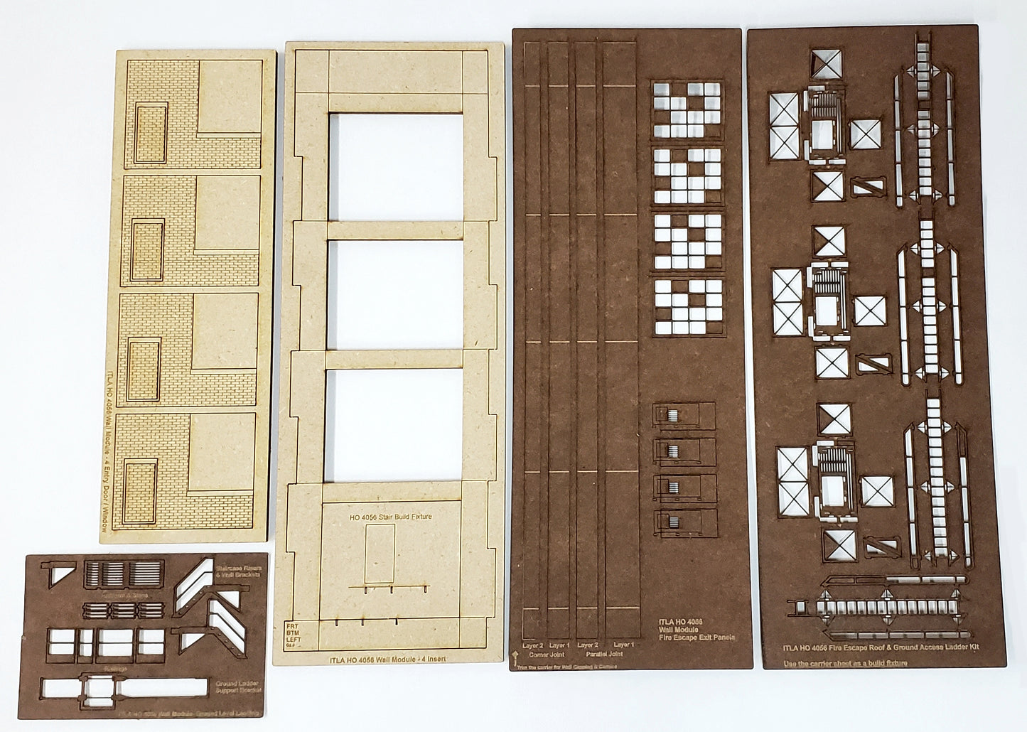 HO4056 Industrial Wall Module - Emergency Exits WITH Fire Escapes & Ground Entry Steps - ITLA
