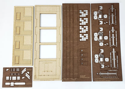 HO4056 Industrial Wall Module - Emergency Exits WITH Fire Escapes & Ground Entry Steps - ITLA