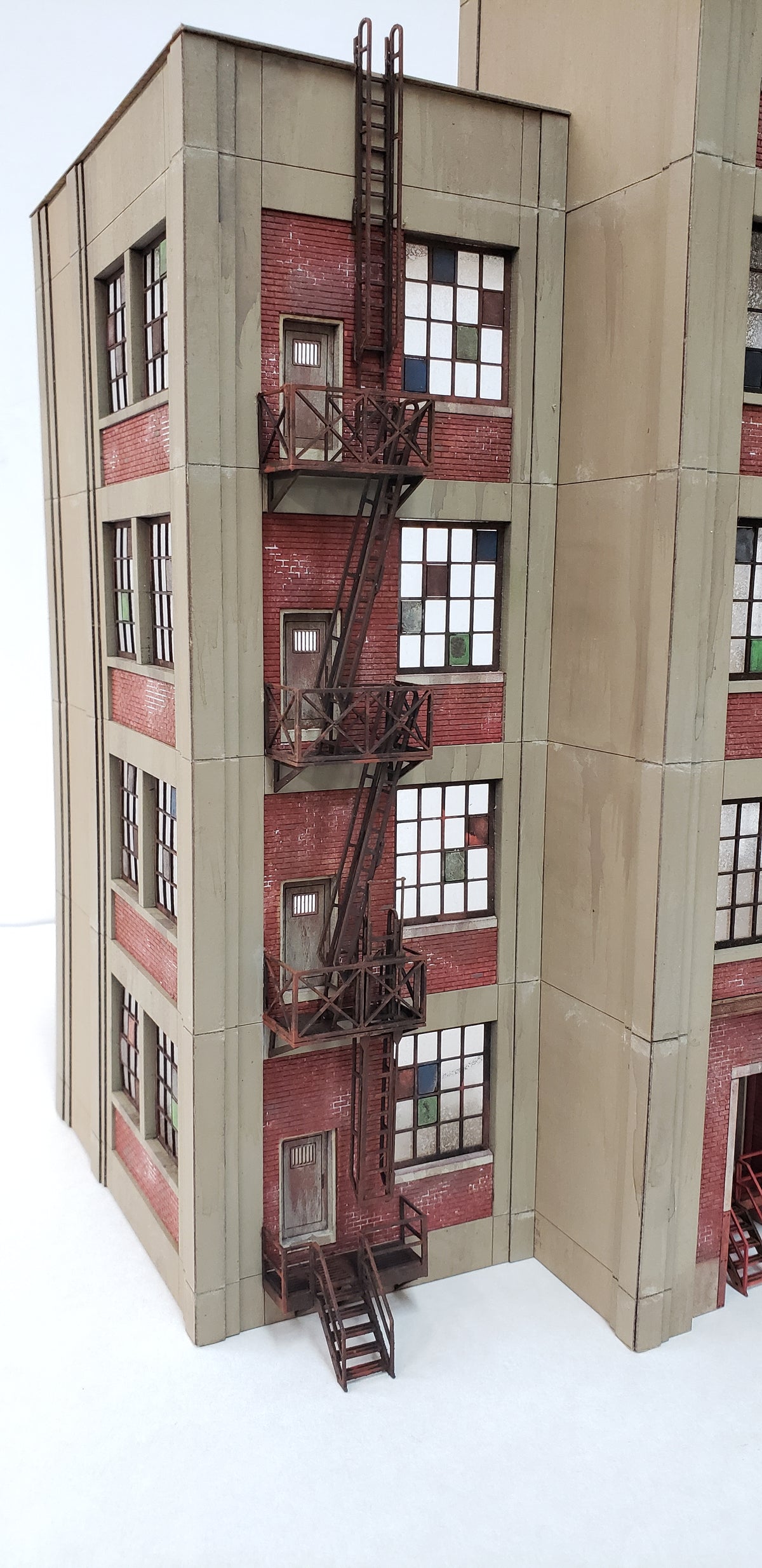 HO4056 Industrial Wall Module - Emergency Exits WITH Fire Escapes & Ground Entry Steps - ITLA