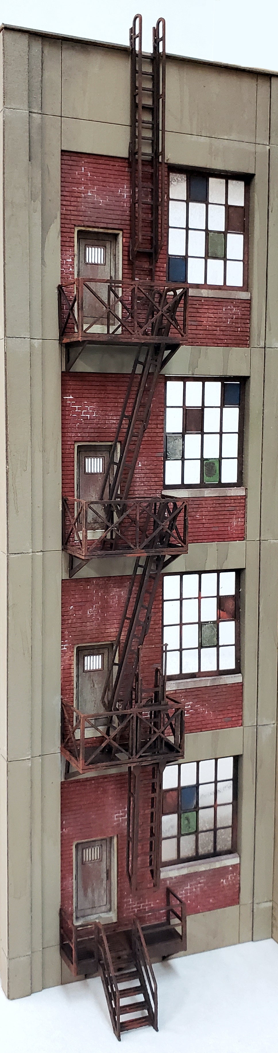 HO4056 Industrial Wall Module - Emergency Exits WITH Fire Escapes & Ground Entry Steps - ITLA