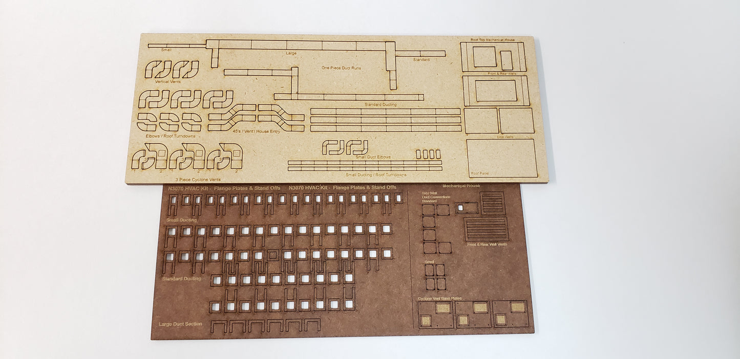 Multi-scale - N or HO Roof Top / Wall HVAC Kit - ITLA