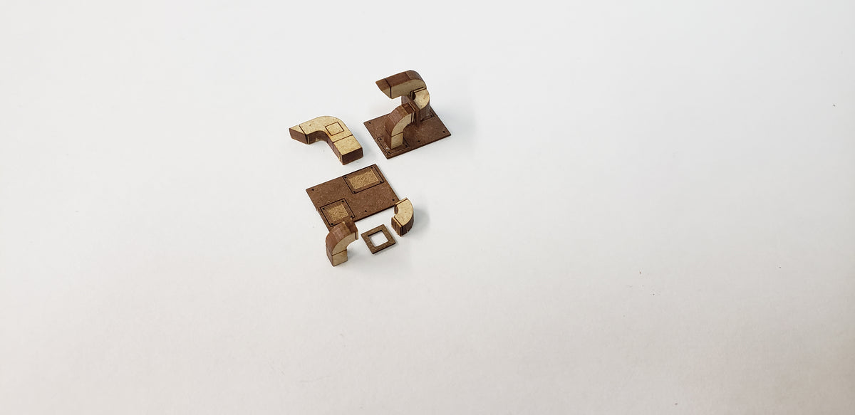 Multi-scale - N or HO Roof Top / Wall HVAC Kit - ITLA