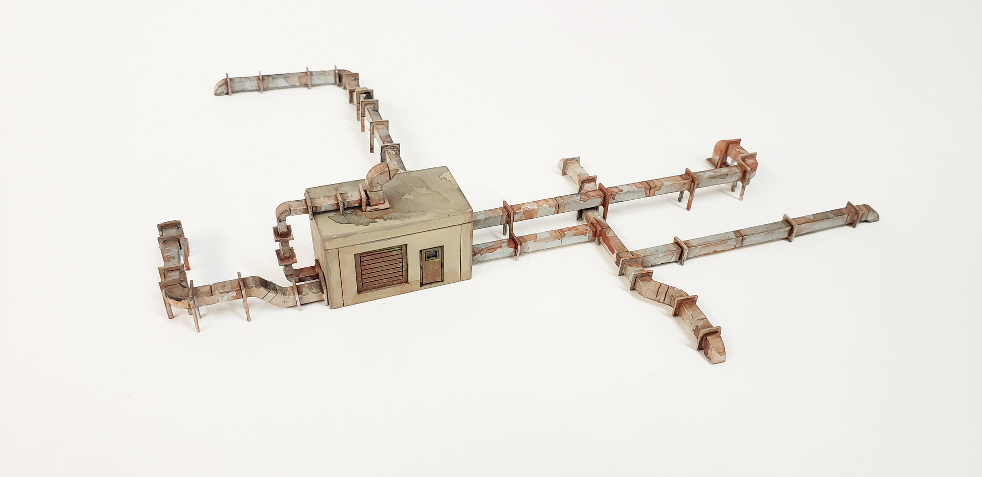 Multi-scale - N or HO Roof Top / Wall HVAC Kit - ITLA