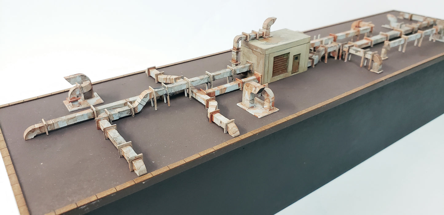 Multi-scale - N or HO Roof Top / Wall HVAC Kit - ITLA