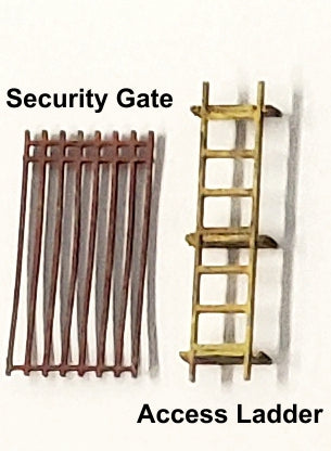 HO Scale - 18 piece Wall Detail Kit - ITLA