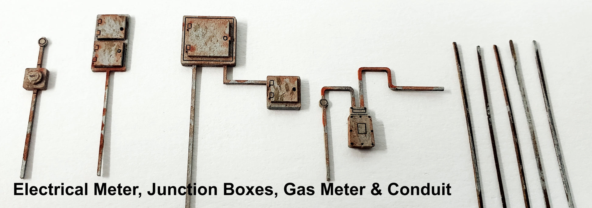 HO Scale - 18 piece Wall Detail Kit - ITLA