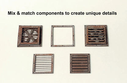 S / O Scale - 18 piece Wall Detail Kit - ITLA