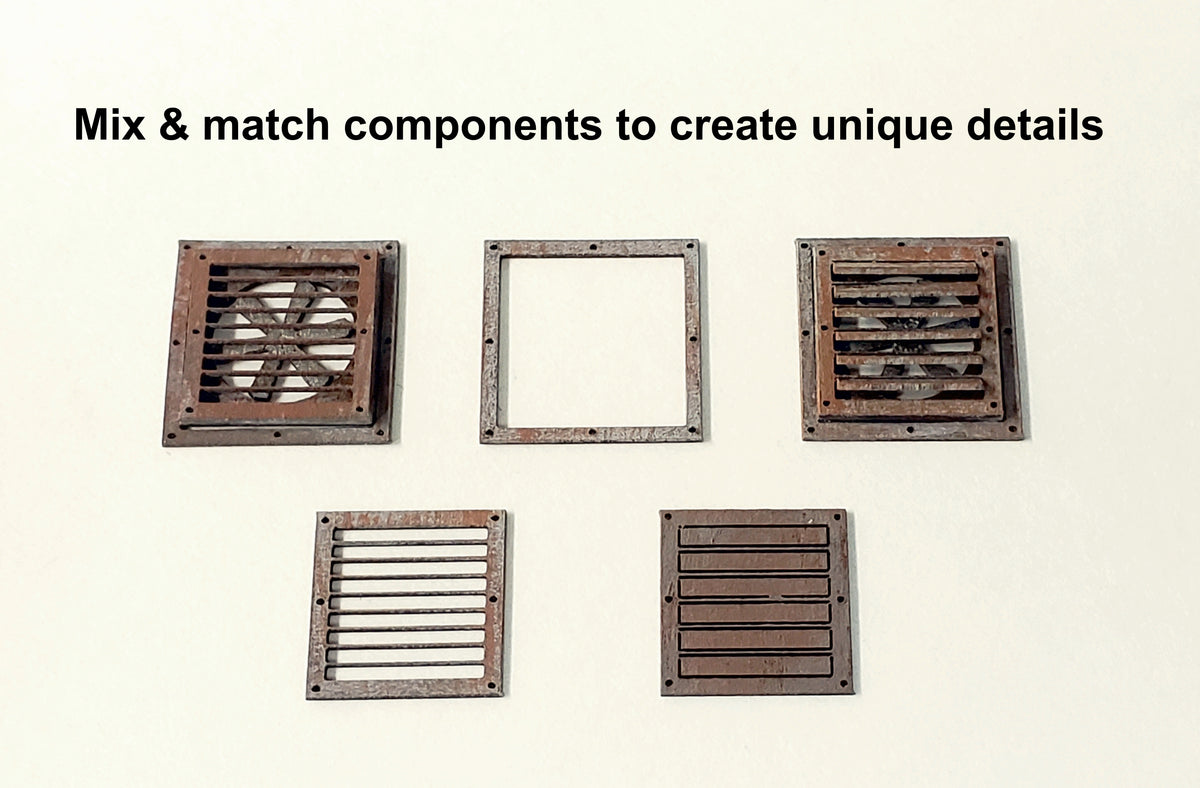 S / O Scale - 18 piece Wall Detail Kit - ITLA