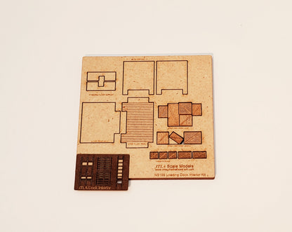 N Scale Loading Dock Interior Kit - TWO Interiors - ITLA
