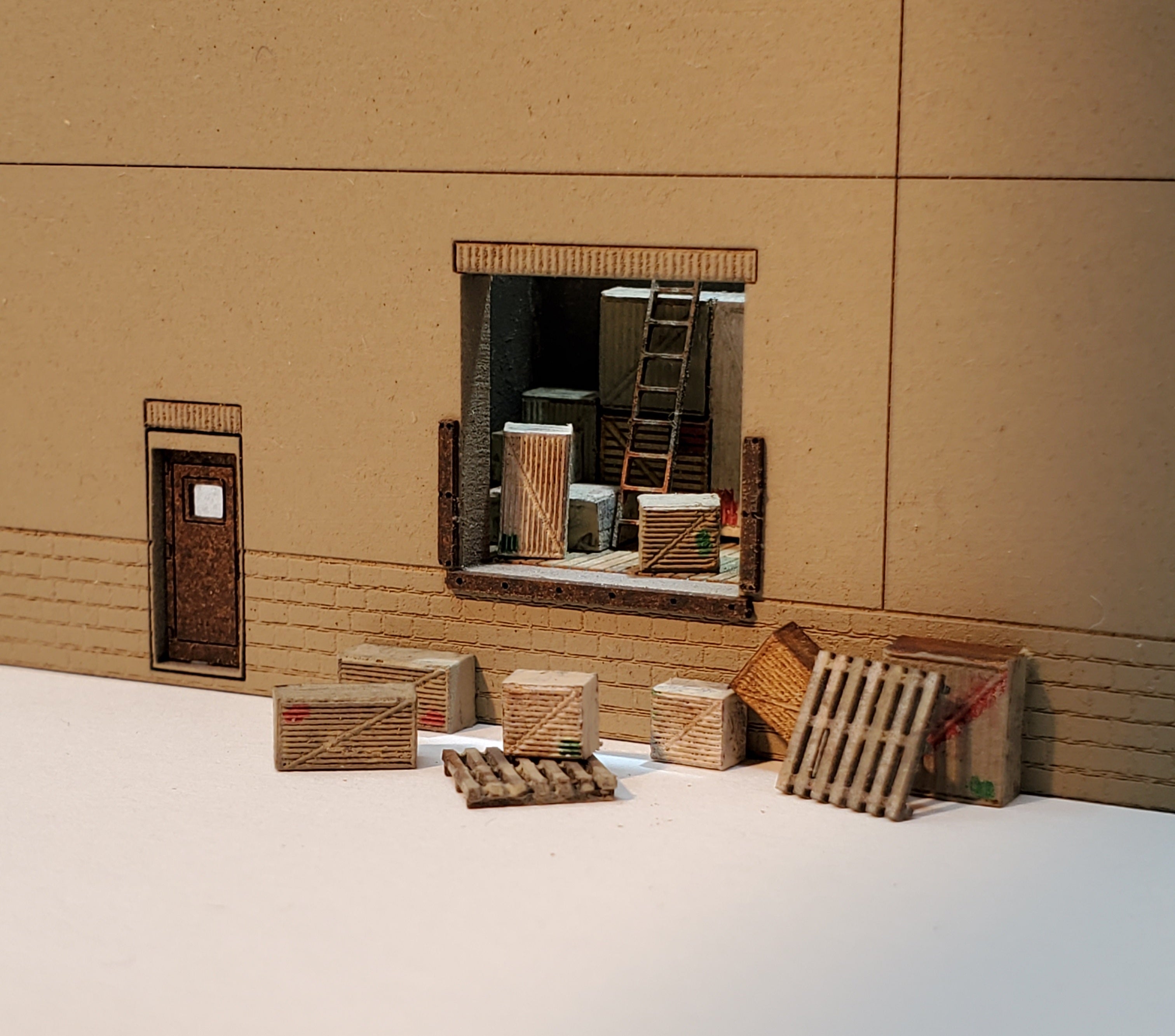 N Scale Loading Dock Interior Kit - TWO Interiors - ITLA