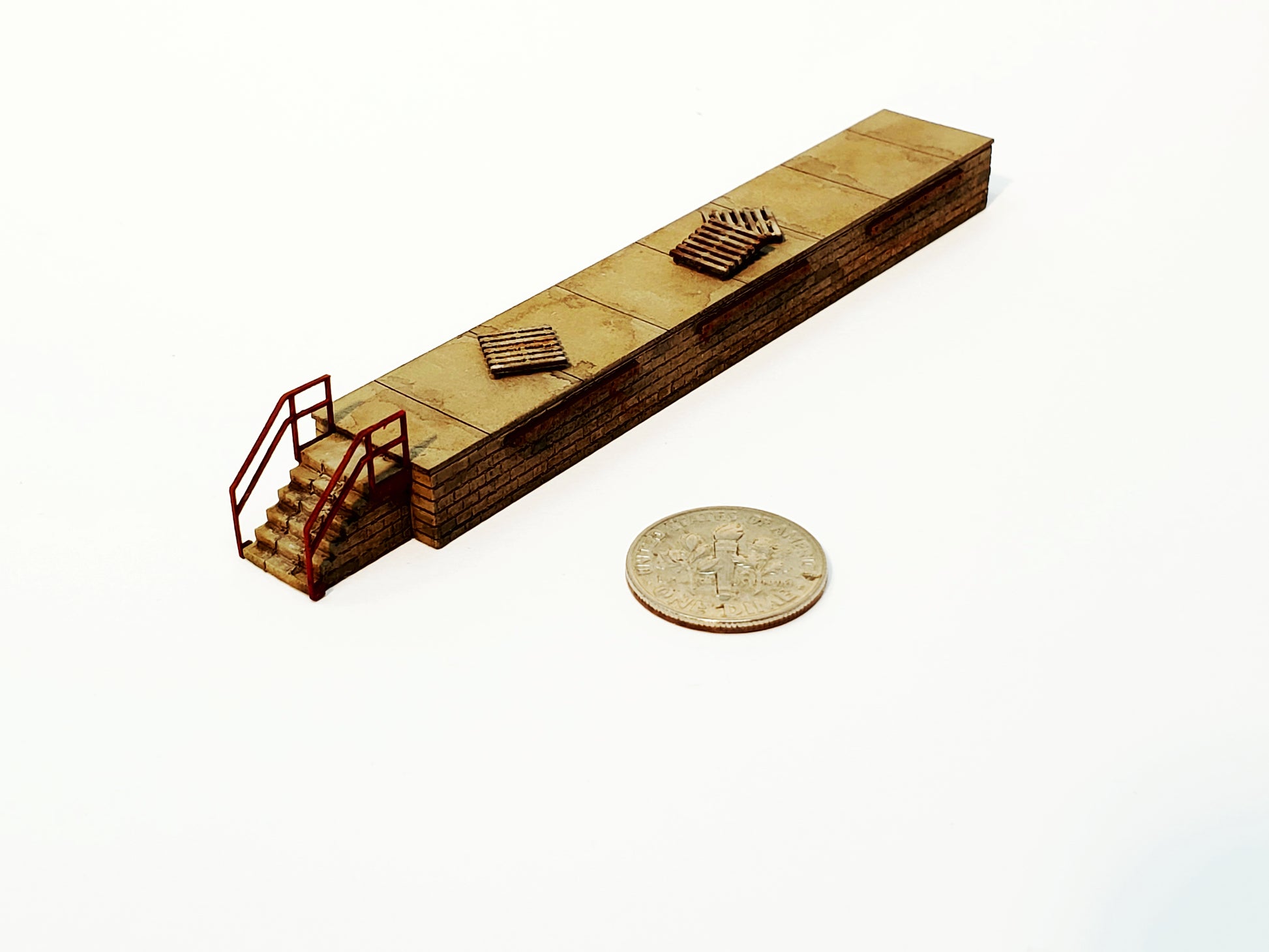 N Scale "Concrete" or "Stone" Loading Dock - ITLA