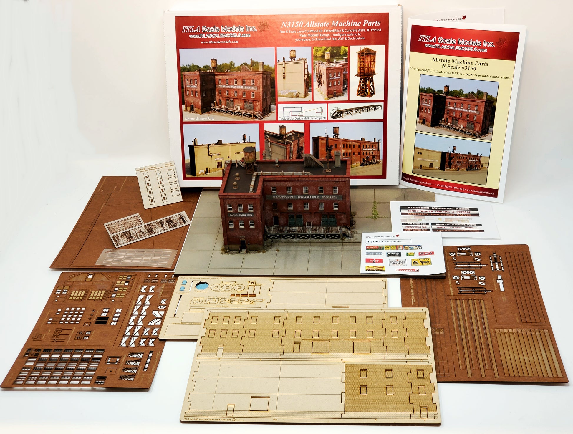 N Scale "Allstate Machine" Kit - Shown in its "Shallow Relief/Flat" footprints - ITLA
