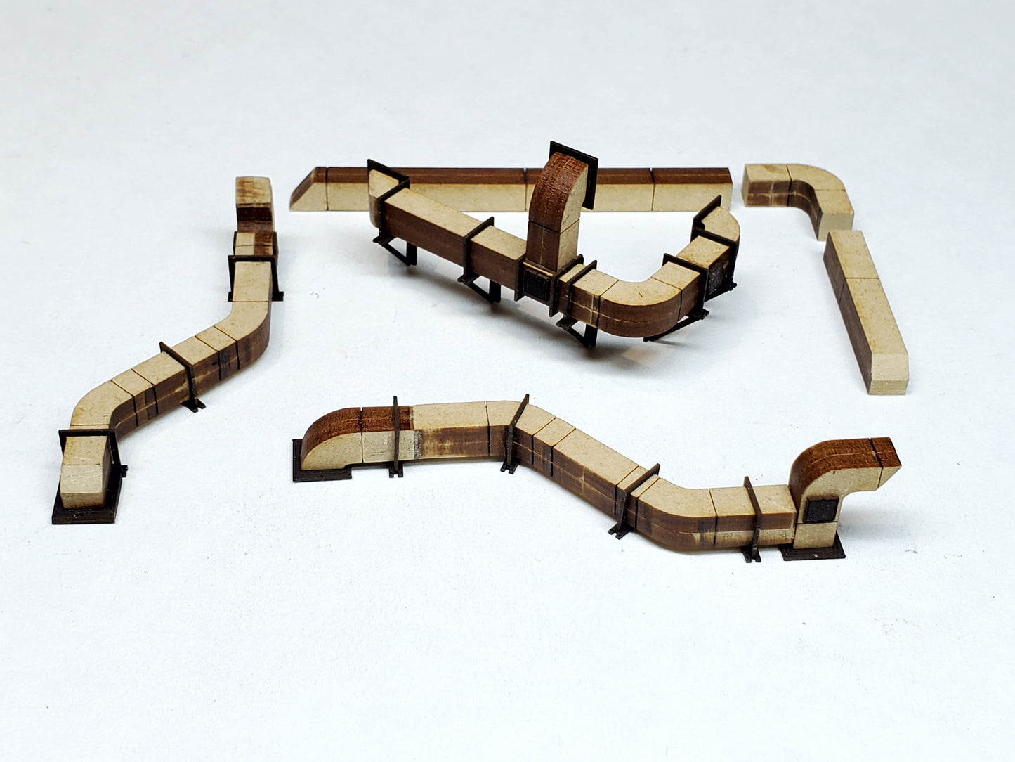 HO / O Scale -  Roof / Wall HVAC Ducting - ITLA