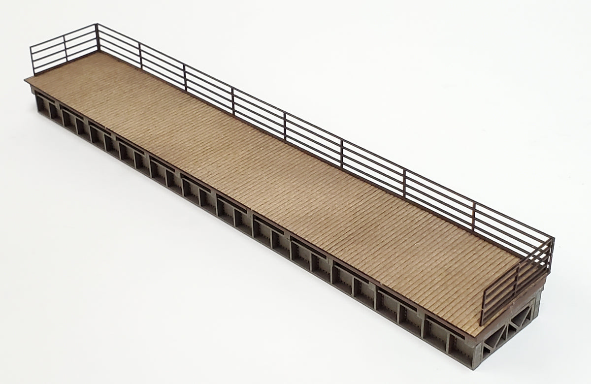 HO/N - Elevated Station Platform - Open Top Wood Deck - ITLA