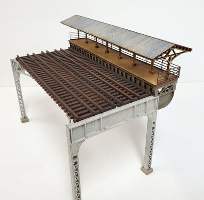HO/N - Elevated Gabled Roof Station Platform - ITLA