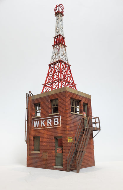 WKRB Radio Transmitter Building Kit - HO Scale Kit Bundle - ITLA