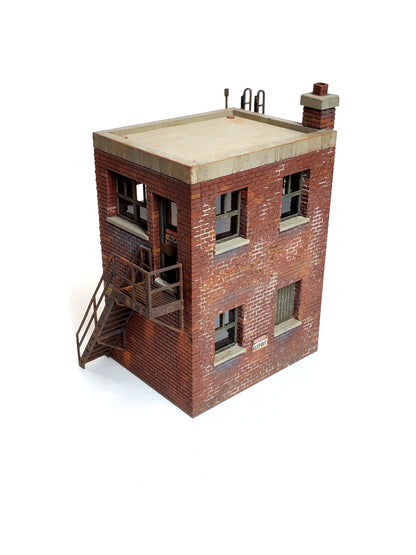 2 Story Mechanical Equipment Building Kit - HO Scale - ITLA