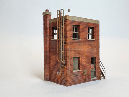 2 Story Mechanical Equipment Building Kit - HO Scale - ITLA