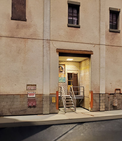 HO Southside Hotel Kit - Detailed Rear Wall - ITLA