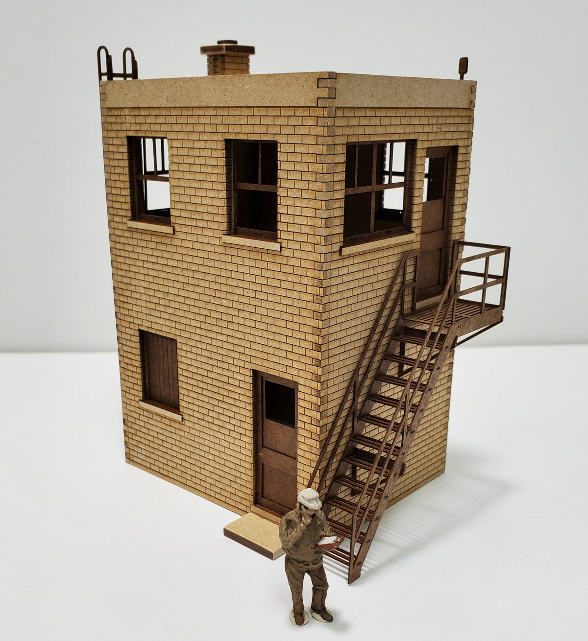 O Scale - 2 Story Brick Utility Building Kit - ITLA