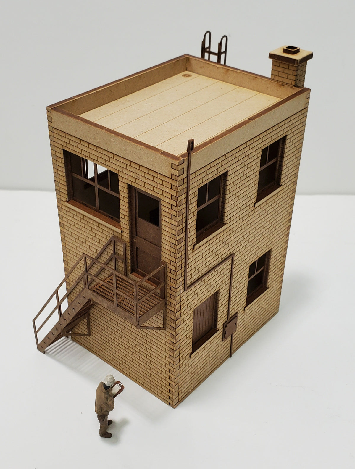 O Scale - 2 Story Brick Utility Building Kit - ITLA
